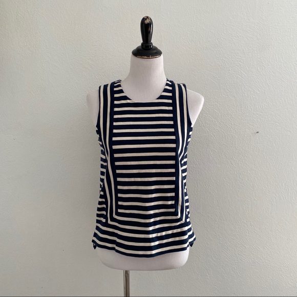 Madewell Tops - Madewell Striped Shirt Mod Sleeveless Top M